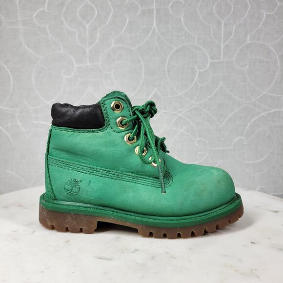 Timberland Limited Edition Boot Toddler 7 Celtics Kelly Green Classic Waterbuck - Picture 1 of 16